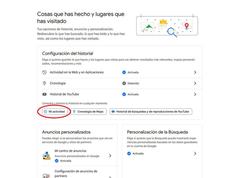 COMO BORRAR EL HISTORIAL DE GOOGLE TRES